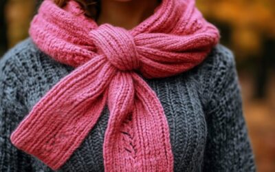 Jak ładnie zawiązać duży szalik na chłodniejsze dni?