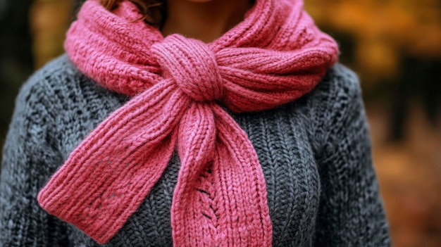 Jak ładnie zawiązać duży szalik na chłodniejsze dni?